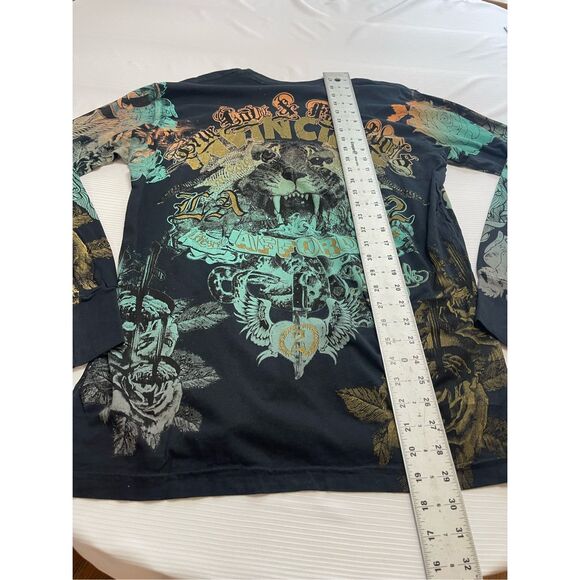 NWT True Love False Idols Black Long Sleeve Shirt Size Large New - Picture 13 of 13